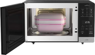 Мікрохвильова піч Bauknecht MW 59 MB / окремо стояча / місце для приготування їжі 25 л / 3D система / автоматичні програми / мікрохвильова піч 800 Вт / кварцовий гриль 900 Вт / функція швидкого старту, чорний