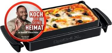 Деко для випікання Tefal XA7278 OptiGrill XL підходить для всіх моделей OptiGrill XL Місткість 2 літри Лита під тиском алюмінієва форма з антипригарним покриттям Кількість порцій від 4 до 6 Чорний