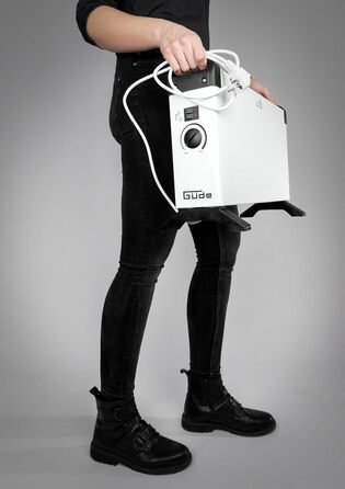 Конвекційний обігрівач Gde GKH 2000 (потужність нагріву 2 кВт, 3 рівні нагріву (0,75/1,25/2 кВт), безступінчастий термостат, максимальна продуктивність обігріву приміщення 45 м, безшумний конвекційний обігрів, захист від перегріву, ручки для перенесення)