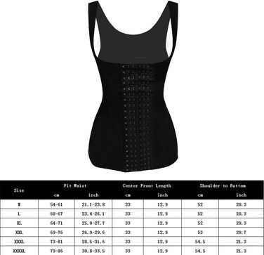 Боді Waist Trainer, Жіночий корсет Underbust, Waist Trainer, 6 розмірів, Жіночий корсет Underbust, Боді для схуднення, Тренування талії, Нижня білизна для формування фігури