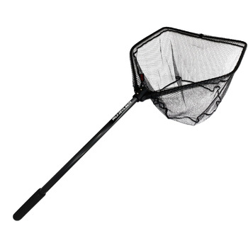 Підсак Angel-Berger Wild Devil Baits Predator, складний, гумований, підсак для великої риби, підсак для човна, рибальська сітка XL / 80x70 см