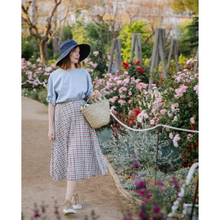 Жіночі широкополі сонцезахисні капелюхи Comhats, UPF 50, складні, літні пляжні, бавовняні/льоняні, відро для прогулянок, садівництва, сафарі, подорожей 69038Чорний Синій M