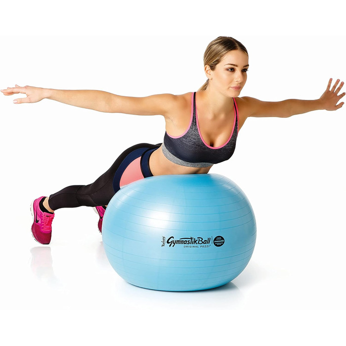 Оригінальний м&39яч для вправ Pezzi Maxafe Ø 42, 53, 65 та 75 см усіх кольорів, включаючи насос для м&39ячів ATC - вантажопідйомність до 400 кг - для фітнесу, реабілітації, терапії, гімнастики та як м&39яч для сидіння в офісі, 65 см 65 см зеленого кольору