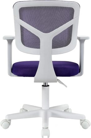 Дитяче офісне крісло SVITA Joy, регульоване по висоті, обертове крісло з колесами, фіолетове