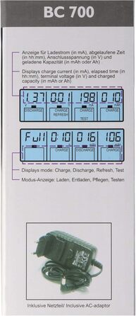 Зарядний пристрій La Crosse Technology RS700 з РК-екраном