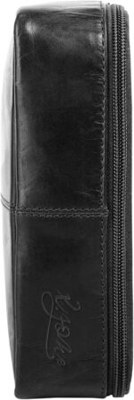 Сумка для туалетного приладдя X-ZONE з натуральної шкіри чоловіча, жіноча вінтажна сумка для туалетного приладдя з гачком підвісни