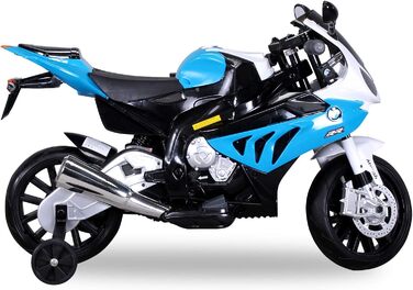 Дитячий електричний мотоцикл BMW S 1000 RR JT528 Ліцензійний -12 Вольт 7 AH акумулятор - 2 x 12 Вольт 35 Вт двигун - Електричний м
