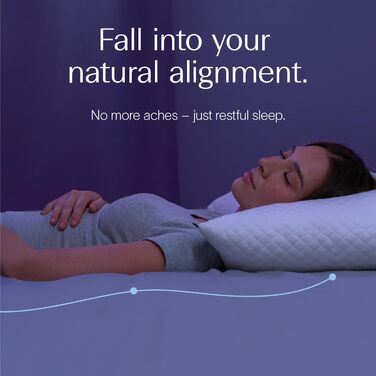 Подушка для сну DreamyBlue преміум-класу наповнювач з подрібненого пінополіуретану з ефектом пам&39яті регульований лофт чохол, який можна прати, виготовлений з віскози, отриманої з бамбука для сну на боці, спині та животі