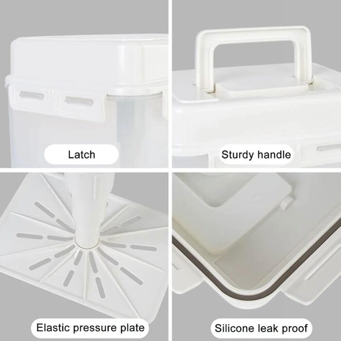 Контейнер для ферментації кімчі CCYLEZ 5 л, контейнер для зберігання халапеньйо з герметичною кришкою, контейнер для зберігання вдома, контейнер для ферментації огірків