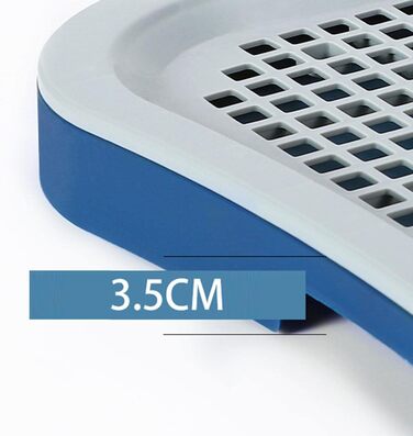 Туалет для цуценят, сітчастий туалет та килимок для дресирування зі стійками для собак-псів, виготовлені з міцного поліпропілену для дресирування, чорного кольору