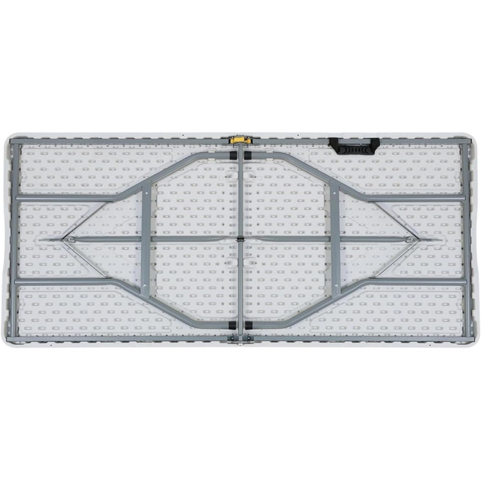 Стіл для кейтерингу THINIA HOME, складаний, прямокутний, портативний, білий, 150 см, багатофункціональний стіл для кемпінгу та заходів у приміщенні або на відкритому повітрі, ніжки зі смоли та сталі для 2-4 осіб