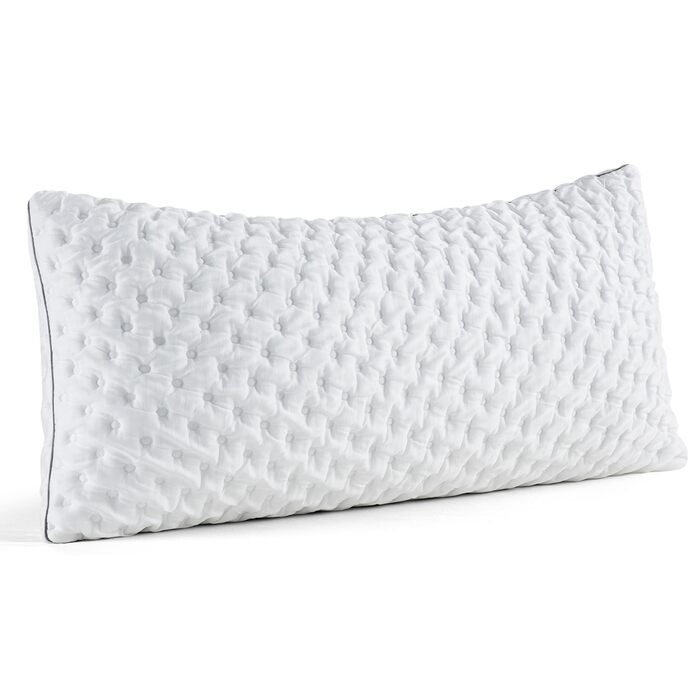 Подушка BedStory з піни з ефектом пам&39яті, регульована по висоті 40x80, подушка з подрібненої піни з ефектом пам&39яті, сертифікована Oeko-Tex подушка для підтримки шиї для сну на спині та боці, чохол, який можна прати, комплект з , 40x80