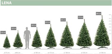 Штучна ялинка 220 см DecoKing