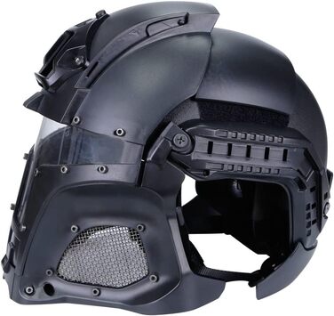Тактичний військовий балістичний шолом бічній рейці ПНВ кожух передачі бази армійський бойовий страйкбол пейнтбол повна маска шолом OD
