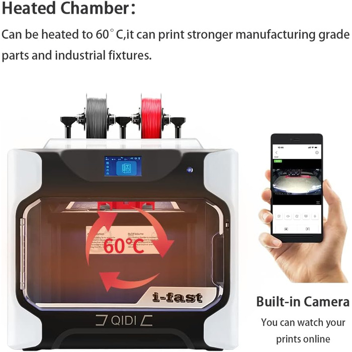 Принтер, конструкція промислового класу, з подвійним екструдером для швидкого друку, надвеликий розмір друку 330 250 320 мм, 3D-
