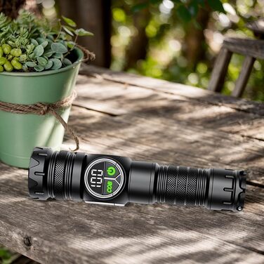 Міцний ліхтарик, багатофункціональний ручний ліхтарик, 4,2 x 17,6 см, міцний, ліхтарик на батарейках із ремінцем на зап&39ястя, аксесуар для роботи на свіжому повітрі, для походів, кемпінгу, полювання