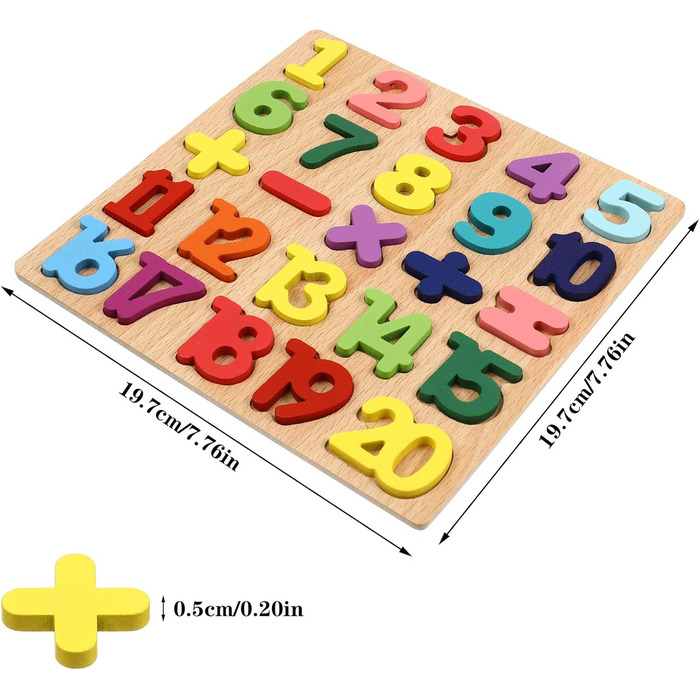 Дерев&39яні іграшки-пазли Gitua, 2 частини, барвистий алфавіт, букви ABC, цифри, дизайн, дерев&39яні блоки-пазли для малюків і діт