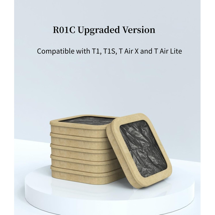 Офіційні змінні кільця TOWNEW T1/T1S/T Air X/T Air Lite для смарт-баків для кухні, міцні сміттєві пакети для електричних автоматичних сміттєвих баків, 6 змінних кілець, до 150 сміттєвих пакетів