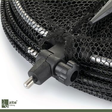 Гумований підсак Zite Fishing 3,50 м Риболовна сітка для лову стоячи з мішком та донною списою Гумований підсак, дружній до риби, риболовля з підсаком