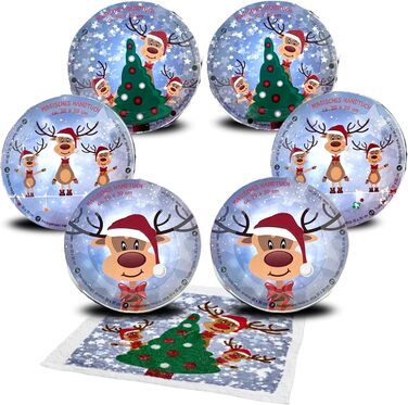 Набір "Магічних рушників" Bada Bing Rudolph 3 шт., для адвент-календаря