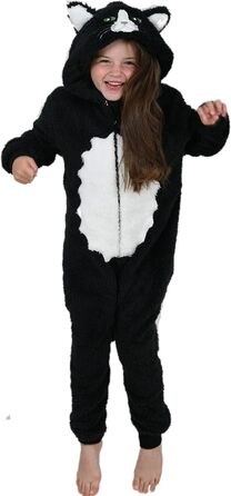 Кігурумі Кошеня Wunsy, суперм'який фліс, чорно-білий 5–6 років