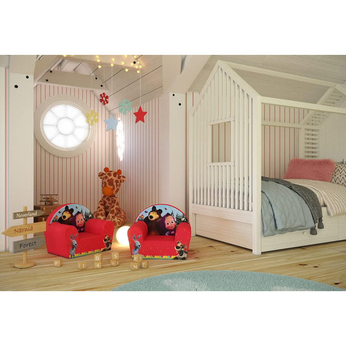 Клубне крісло Fun House Enfant 713340 Masha ET Michka, походження Франція, 52 х 33 х 42 см
