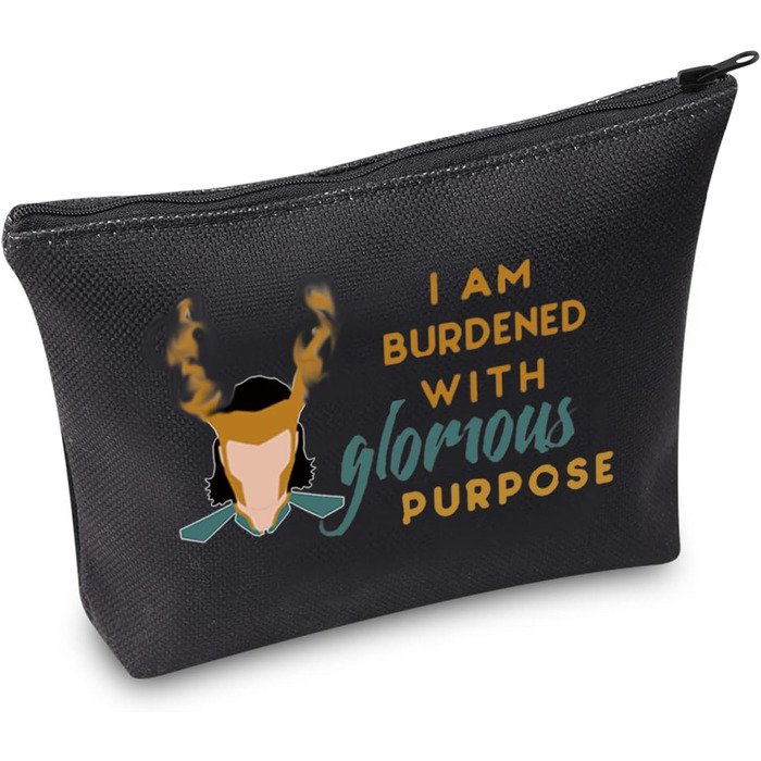 Косметичка TSOTMO, натхненна серіалом Я обтяжений славною метою, чорна, Purpose Black