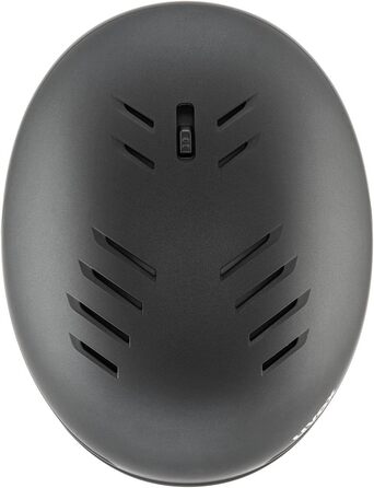 Регульований шолом для лиж та сноуборду з системою вентиляції, що блокується, для жінок та чоловіків, чорний матовий, 58-61 см, обтічний