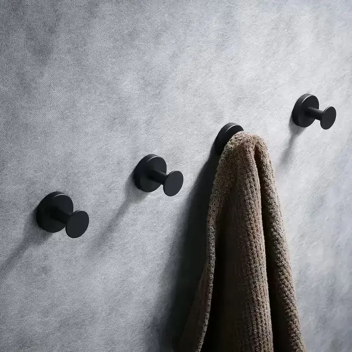 Гачок настінний Vialex B0BKG7TXF1 5 см, чорний