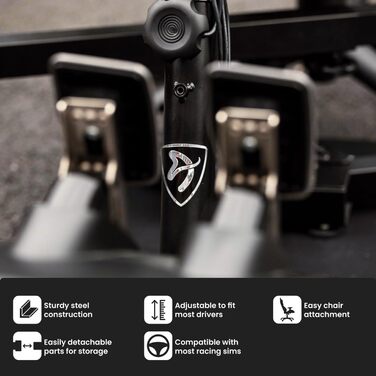 Симулятор швидкісних перегонів Arozzi, метал, чорний, 78 x 39 x 40 см