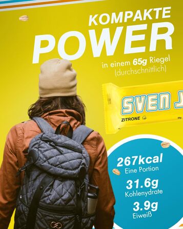 Вівсяний батончик Sven Jack (енергетичний торт) Outdoor Mix Box 20 x 65 г Оригінальний енергетичний батончик з вівсяних пластівців Веганський вівсяний батончик без лактози Довголанцюгові вуглеводи з низьким вмістом цукру Батончик мюслі 20 x 65 г (1300 г)