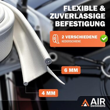 Сонячний тент з кедерною рейкою, автомобільний тент, кемпінг VW T5, сонячний тент з кедерною рейкою, автомобільний тент, з кедерною рейкою (4-6 мм), T4, T6, водонепроникний, тенти, захист від ультрафіолету, в комплекті стійки для намету, присоска, 252 x 2