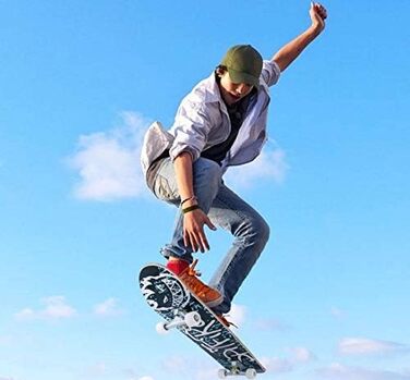 Скейтборд 31" Fashion Double Kick 7-шаровий канадський клен – повний компліт для дітей 5-8 років, підлітків та дорослих, модний дизайн