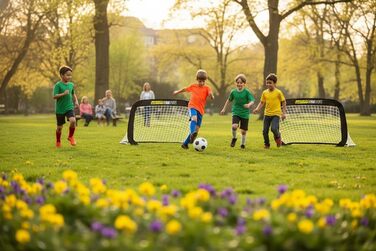 Футбольні ворота XTREM Pop-Up, 2 шт. міцні, стійкі, зручні для транспортування, 120x80x80 см, для дітей та дорослих, для тренувань з футболу на свіжому повітрі