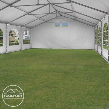 Намет для вечірок, шатер, 6x12 м, білого кольору, професійний брезент PE 550 N, водонепроникний, захист від ультрафіолету з каркасом на землі, садовий намет