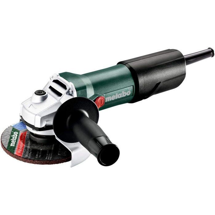 Кутова шліфувальна машина Metabo WEV 850-125 (603611000) Картонна коробка з регулюванням швидкості, 850 Вт, Ø диска 125 мм, холост
