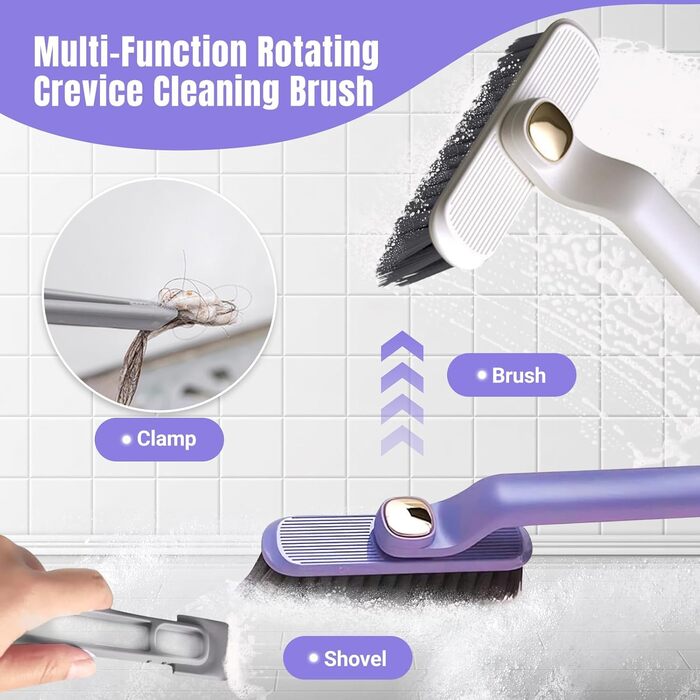 Щітка для затірки для ванної кімнати - щітка для чищення затірки з жорсткою щетиною - для чищення настінної та підлогової плитки -