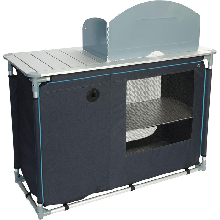 Кемпінговий кухонний ящик для подорожей, складна шафа, вітрозахисна раковина з алюмінію