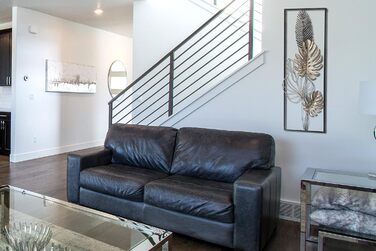 Коболо настінний фотошпалери настінне оздоблення металеві картини настінне мистецтво сучасне - MONSTERA - металл - 29x74 см - чорн