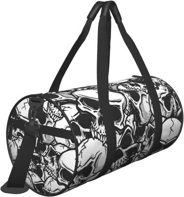 Спортивна дорожня сумка з дизайном черепа, унісекс, велика сумка для подорожей та спорту