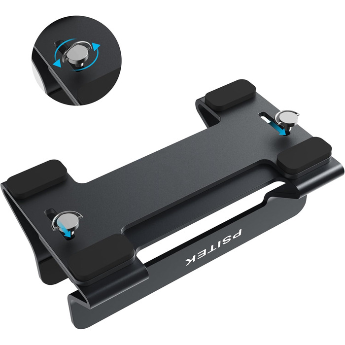 Підставка для ноутбука вертикальна алюмінієва, док-станція, покращена підтримка, регульована ширина слоту 1030 мм, сумісна з усіма моделями MacBook та ноутбуками, версія 2023, 1 слот, колір Нічний чорний