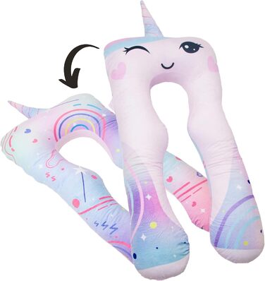 Комфортна подушка для здоров'я дітей подушка для сну антистрес подушка для дітей з СДУГ (єдиноріг)