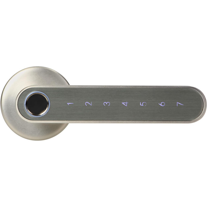 Електронний замок Orno OR-ZS-853 із сенсорною клавіатурою та функцією Smart сканер відбитків пальців, Bluetooth 4.