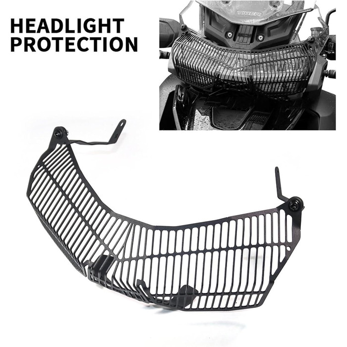 Захисні аксесуари для мотоцикла Захисна плівка головного світла мотоцикла Захисна кришка Захисна решітка для Tiger 1200 GT Pro Explorer Rally 2022 - решітка фар для мотоцикла