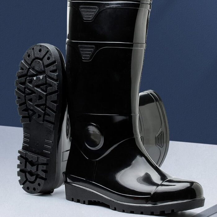 Чоловічі гумові чоботи для лабораторії, з теплою підкладкою, високі гумові чоботи до коліна, термоізоляція, чоботи без шнурівки для риболовлі, полювання та садівництва, нековзні водонепроникні гумові чоботи, W, 39 1/3 EU