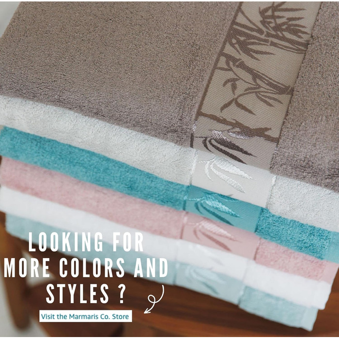 Набір розкішних м'яких рушників Marmaris Co, віскоза з бамбука та турецької бавовни, 3 шт. и, синій