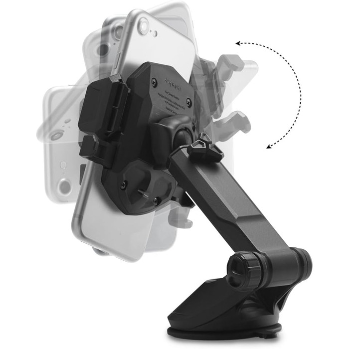 Універсальний автомобільний тримач для мобільних телефонів Spigen, що обертається на 360, для приладової панелі та лобового скла,