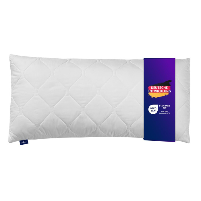 Подушка Dream Night Aloe Vera з м&39яким чохлом з оксамитової м&39якої мікрофібри, 40x80 см, сертифікована Oeko-Tex, виготовлена за німецькими стандартами якості