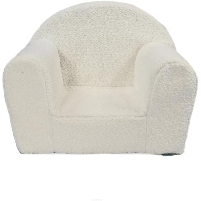 Дитяче крісло FORTISLINE Mini Plush (40x33x39 см) - М&39яке та безпечне - Крісло для немовлят та малюків, сертифіковане Oeko-TEX - М&39який дитячий диван/крісло-підголовник для дитячої кімнати, бежевий