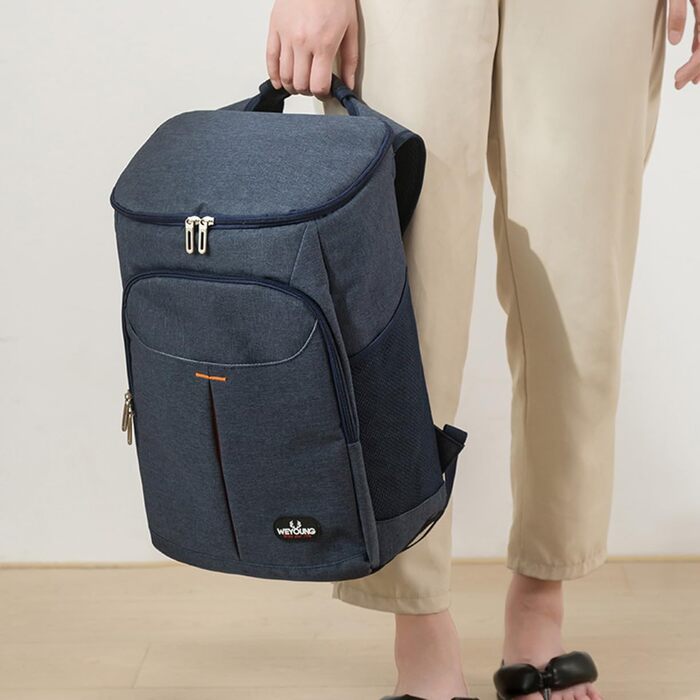 Рюкзак-холодильник 25 л, терморюкзак, сумка для пікніка, велика ізольована сумка-холодильник для чоловіків та жінок для пляжу/пікніка/кемпінгу/барбекю/походів, синій